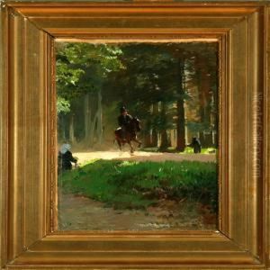 A Horseman In A Summer Forest