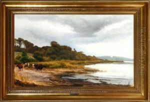 An Inlet Scenery by Edvard Frederik Petersen