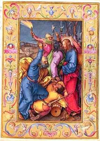 Ms 39 1601 The Kiss of Judas from Passio Domini Nostri Jesu Christi Secundum Joannem - view 1