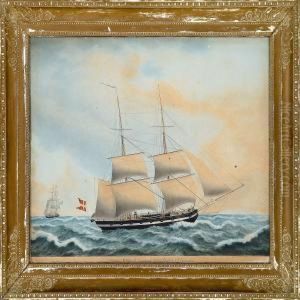 Ship Portrait Of The
Brig Colibri Of Aabenraa Ship Portrait Of The
Brig Colibri Of Aabenraa