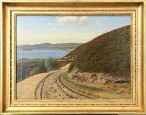 Petersen, Julius Hans Henrik : Kustlandskap, Signerad Och Daterad 1902 by Julius Hans Henrik Petersen