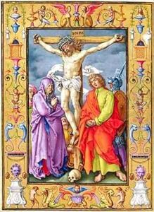 Ms 39 1601 The Crucifixion from Passio Domini Nostri Jesu Christi Secundum Joannem by Durer or Duerer, Albrecht