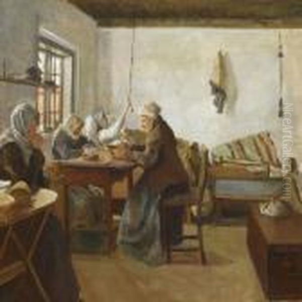 Women In Afarmhouse Interior - view 1