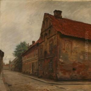 Scene From Elsinore With The Old Karmeliter House by Tom Petersen