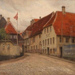 Street Scene From Faaborg, Denmark by Tom Petersen