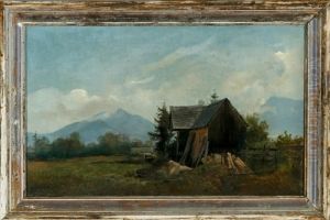 A Southern German Landscape by Vilhelm Peter Carl Petersen