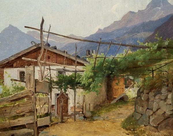 Farm With A Pergola In The Alps - view 1