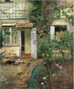 Gammelt Hus I Normandi (old House In Normandy) by Eilif Peterssen