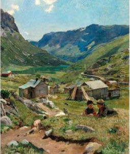 Sommerdag, Utsikt Over Dalen Ved Skogstad (summer Day: View Of The Valley At Skogstad)