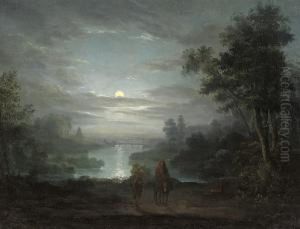 The Rest On The Flight Into Egypt by Abraham Pether