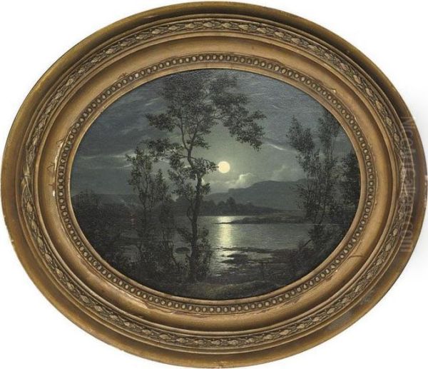 Moonlight Over A Lake - view 1