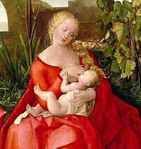 Virgin and Child Madonna with the Iris by Durer or Duerer, Albrecht