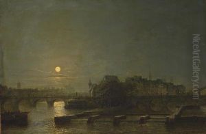 Moonlight Over The Seine