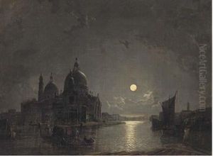 Santa Maria Della Salute From The Grand Canal by Henry Pether