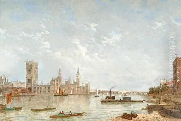 A Calm Day Off The Houses Of Parliament - view 1