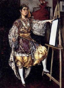 Jeune Artiste A Son Chevalet Jeune Artiste A Son Chevalet