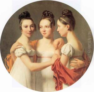 Les Trois Graces by Alexandre Jean Dubios Drahonet