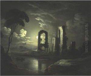 Moonlight Over A Lake