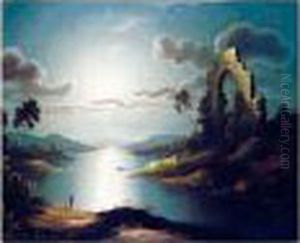 A Moonlit View Of Strangford
Loch; A Moonlit View Of A Ruined Abbey By The Banks Of A Loch by Sebastian Pether