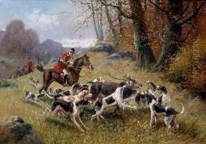 La Chasse A Courre by Eugene Petit