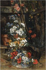 The Garden Gate by Eugene Petit