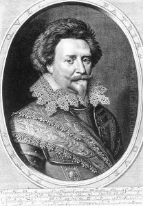 Portrait of Frederick Hendrick 1624 by Willem Jacobsz Delff