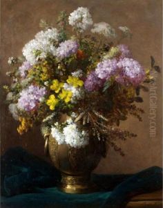 Still Life Of Flowers by Eugene Petit