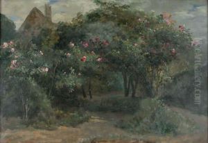 Le Chemin Aux Arbres Fleuris by Eugene Petit