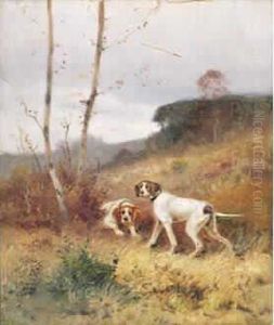 Eugene. . "pointers A L'arret" by Eugene Petit