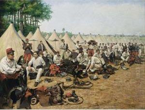 Jour De Nettoyage Au Camp by Pierre Petit-Gerard