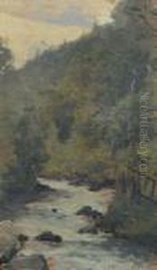 Paesaggio Confiume A Usseglio by Filiberto Petiti