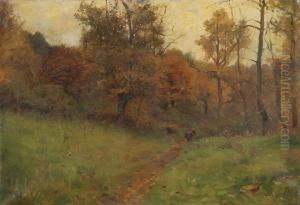 Paesaggio Con Boscaiolo by Filiberto Petiti