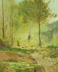 Paesaggio Boschivo by Filiberto Petiti