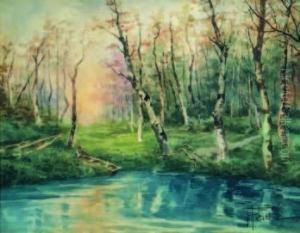 Veduta Di Lago by Filiberto Petiti
