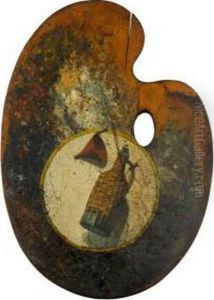 Still Life With Funnel And Wine Bottle by John Frederick Peto