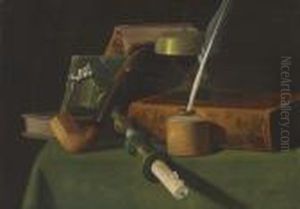 Still Life With Pipe by John Frederick Peto
