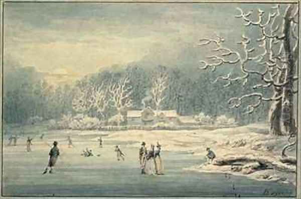 Hyde Park in the Snow - view 1