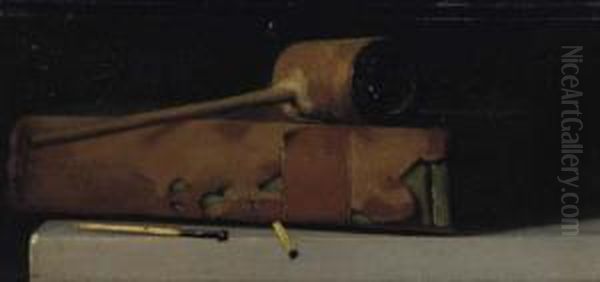Still Life With Pipe And Book - view 1