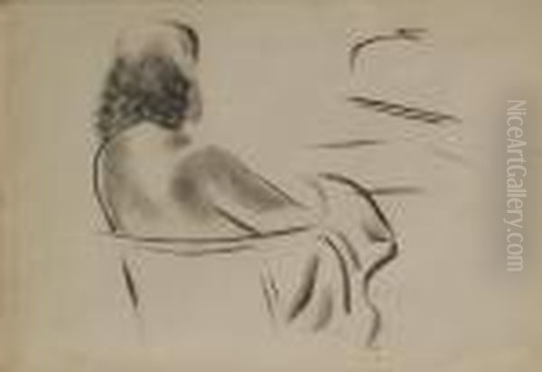 Figura Di Donna Seduta - view 1