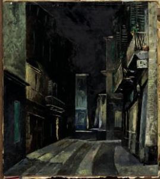 "notturno A Torre Pellice" 1937 - view 1