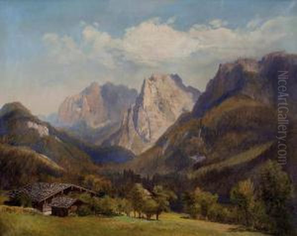 Blick Von Der Alm In Ein Bewaldetes Gebirgstal - view 1