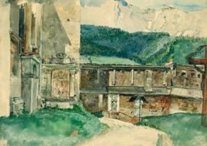 Kirchhof Eisenerz by Konrad Petrides
