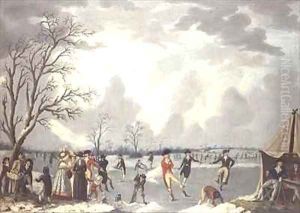 Skating Scene by Edward Dayes