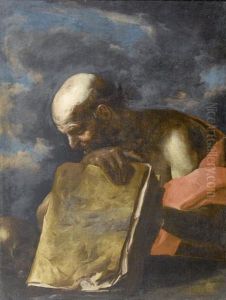 Heiliger Hieronymus Mit Totenschadel Und Buch