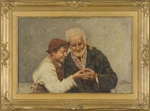 Due Scugnizzi by Achille Petrocelli