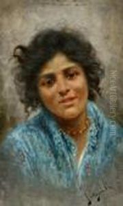 Ritratto Di Giovane Popolana by Achille Petrocelli