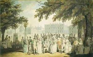 Buckingham House St Jamess Park by Edward Dayes