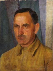 Portrait Of A Man by Kuzma Sergievitch Petrov-Vodkin