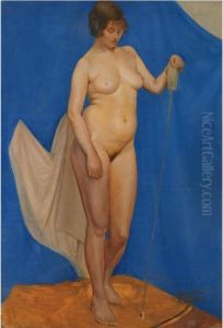 Nude by Kuzma Sergievitch Petrov-Vodkin
