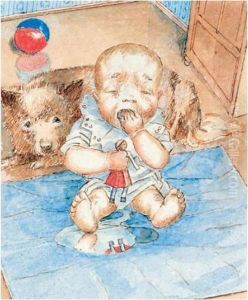 The Accident by Kuzma Sergievitch Petrov-Vodkin